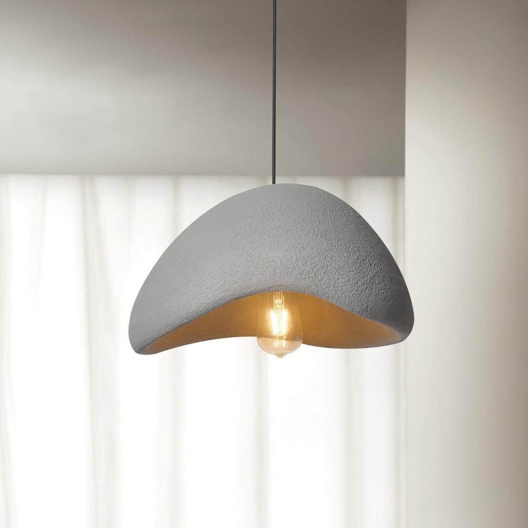 Khmara Halia | Resin Pendant Light for Bedroom in Art Deco White | Vinlighting | Vinlighting