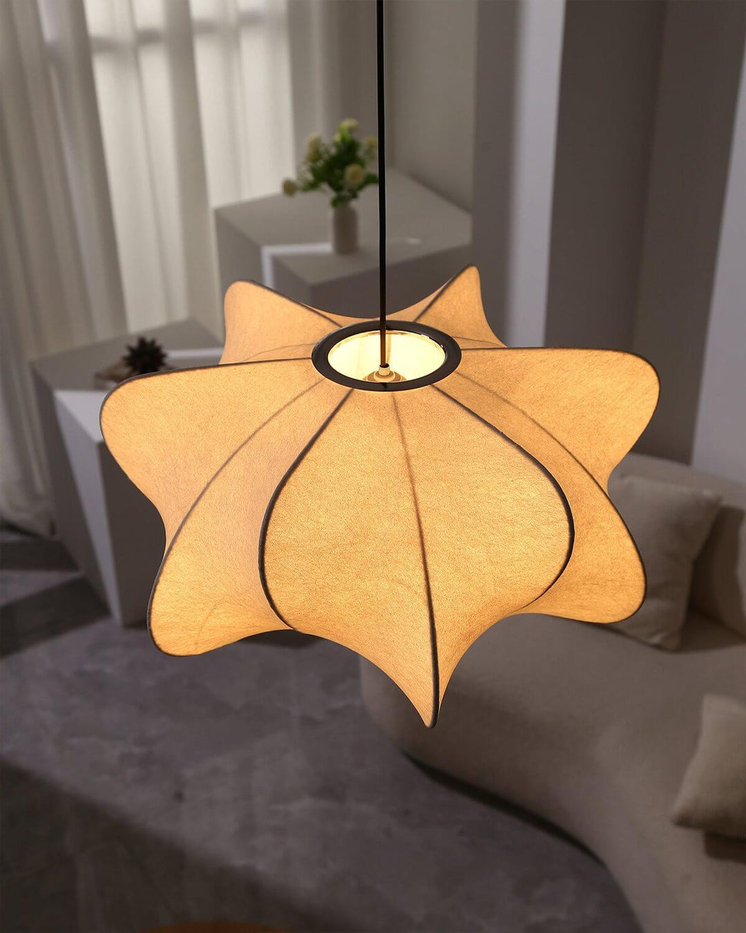 Kylvo Chandelier – Japanese-Style Living Room Lamp