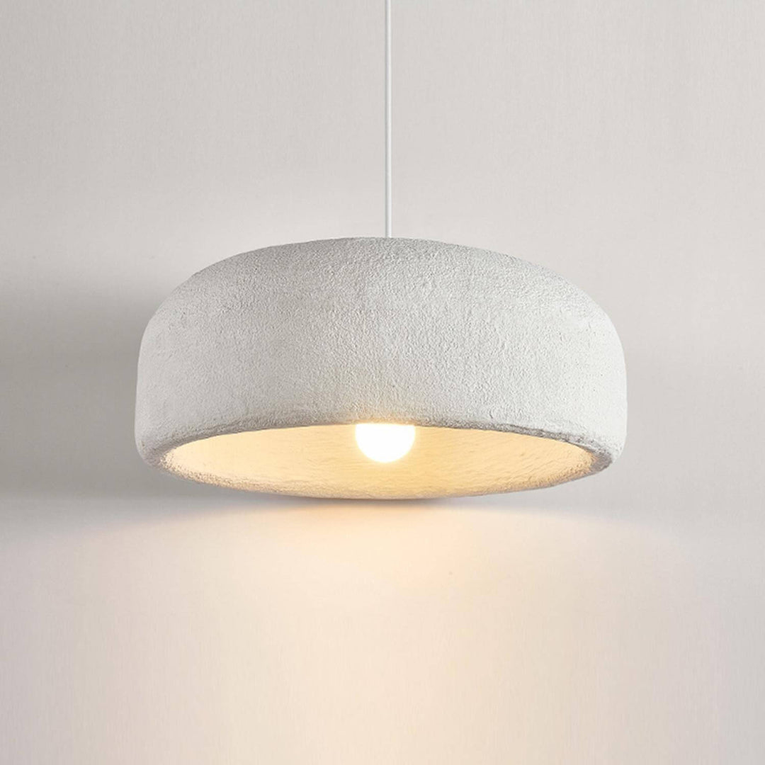 Large Rustic Resin Pendant Light - Round Hanging Lamp for Dining Room | Vinlighting | Vinlighting