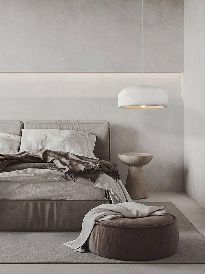 Large Rustic Resin Pendant Light - Round Hanging Lamp for Dining Room | Vinlighting | Vinlighting