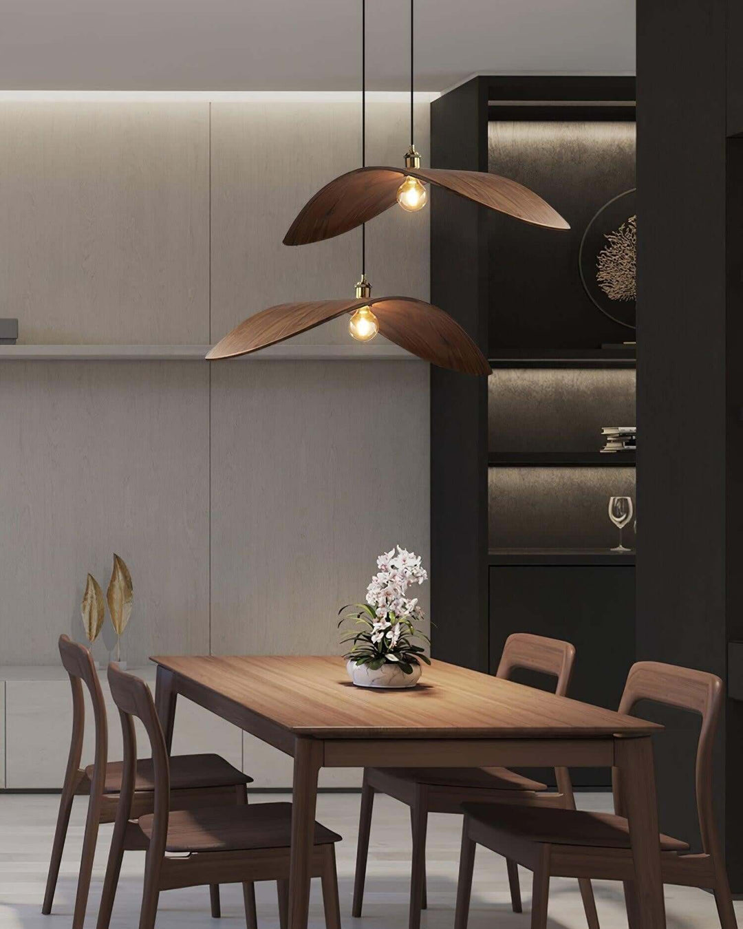 Libelle Pendant Lamp β Modern Wood Light for Living Areas | Vinlighting
