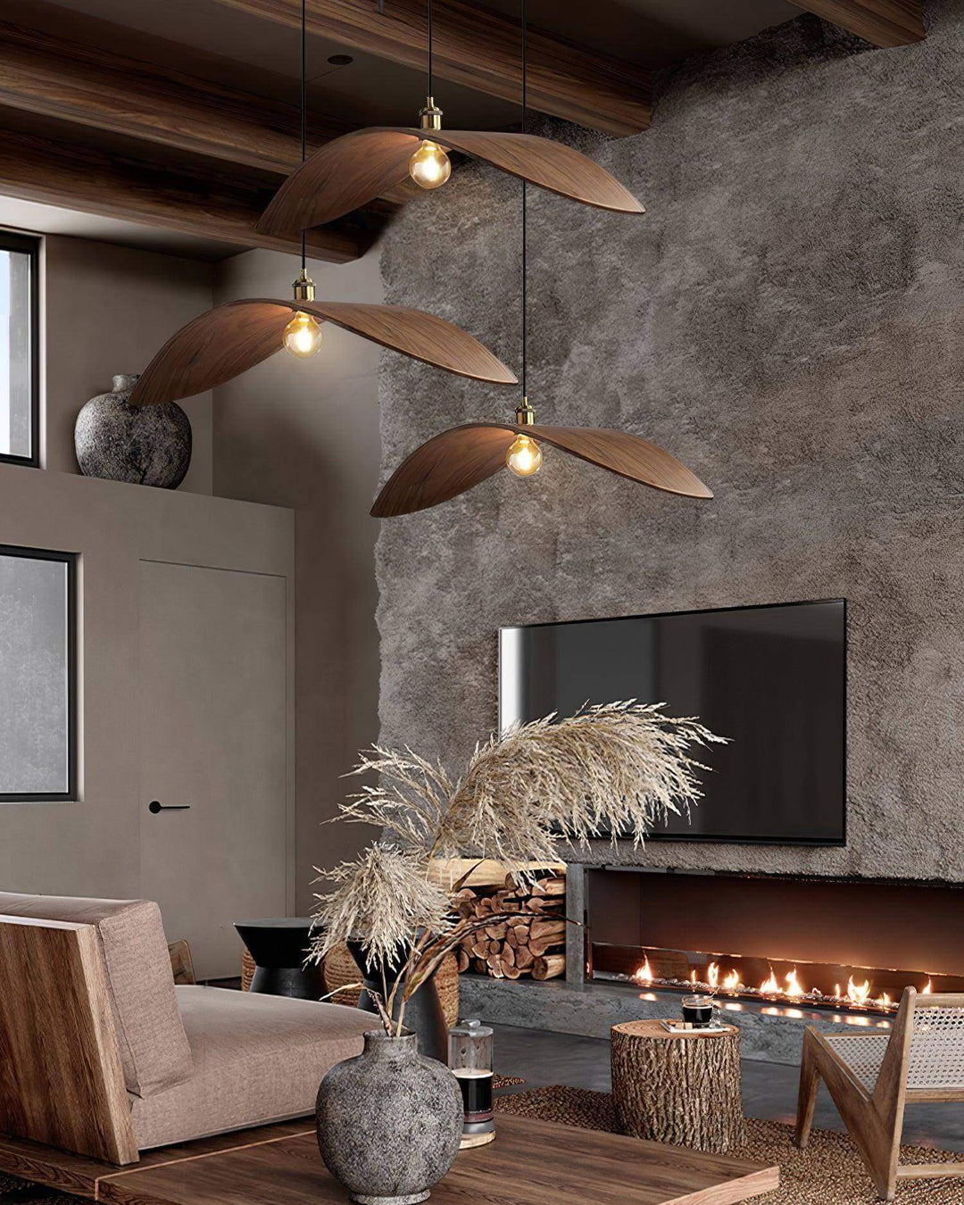 Libelle Pendant Lamp β Modern Wood Light for Living Areas | Vinlighting