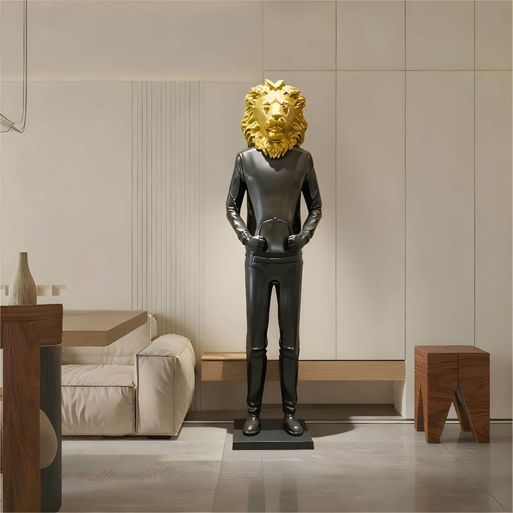Lion Head Man Sculptural - Art Decorative Ornaments & Resin Sculptures