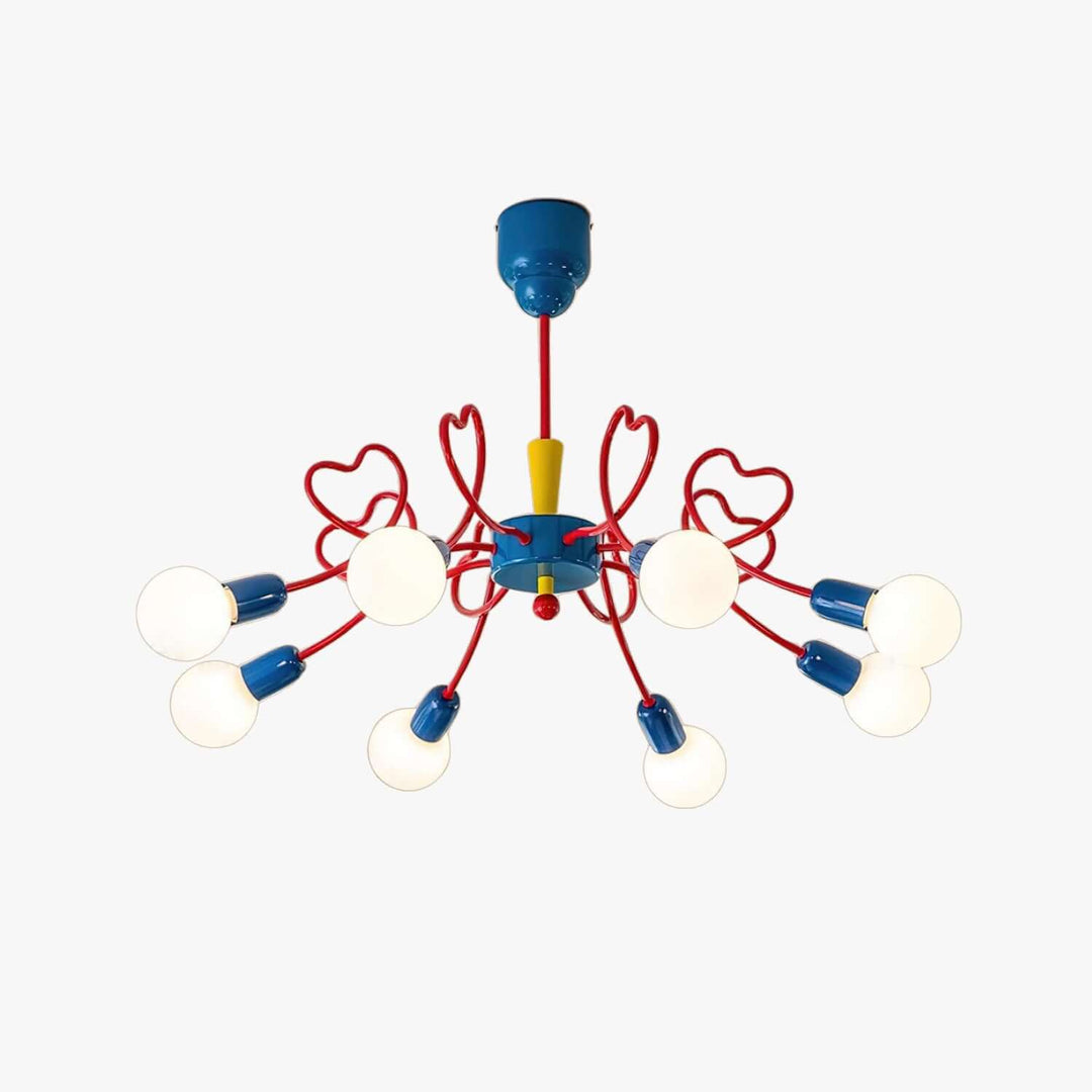 Lovina Chandelier - Contemporary Bedroom & Kids Room Glass Light