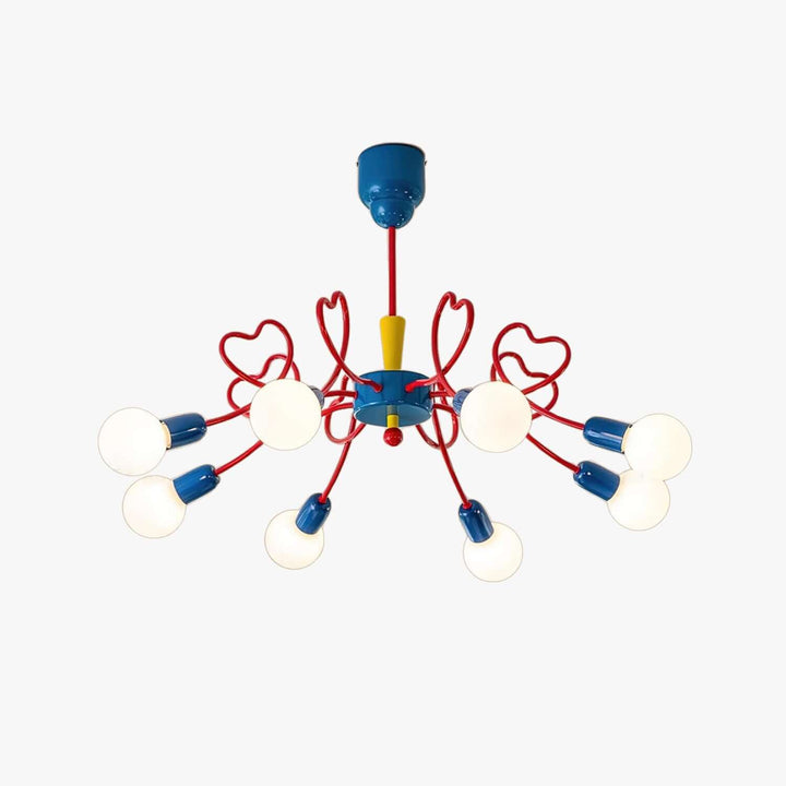 Lovina Chandelier - Contemporary Bedroom & Kids Room Glass Light