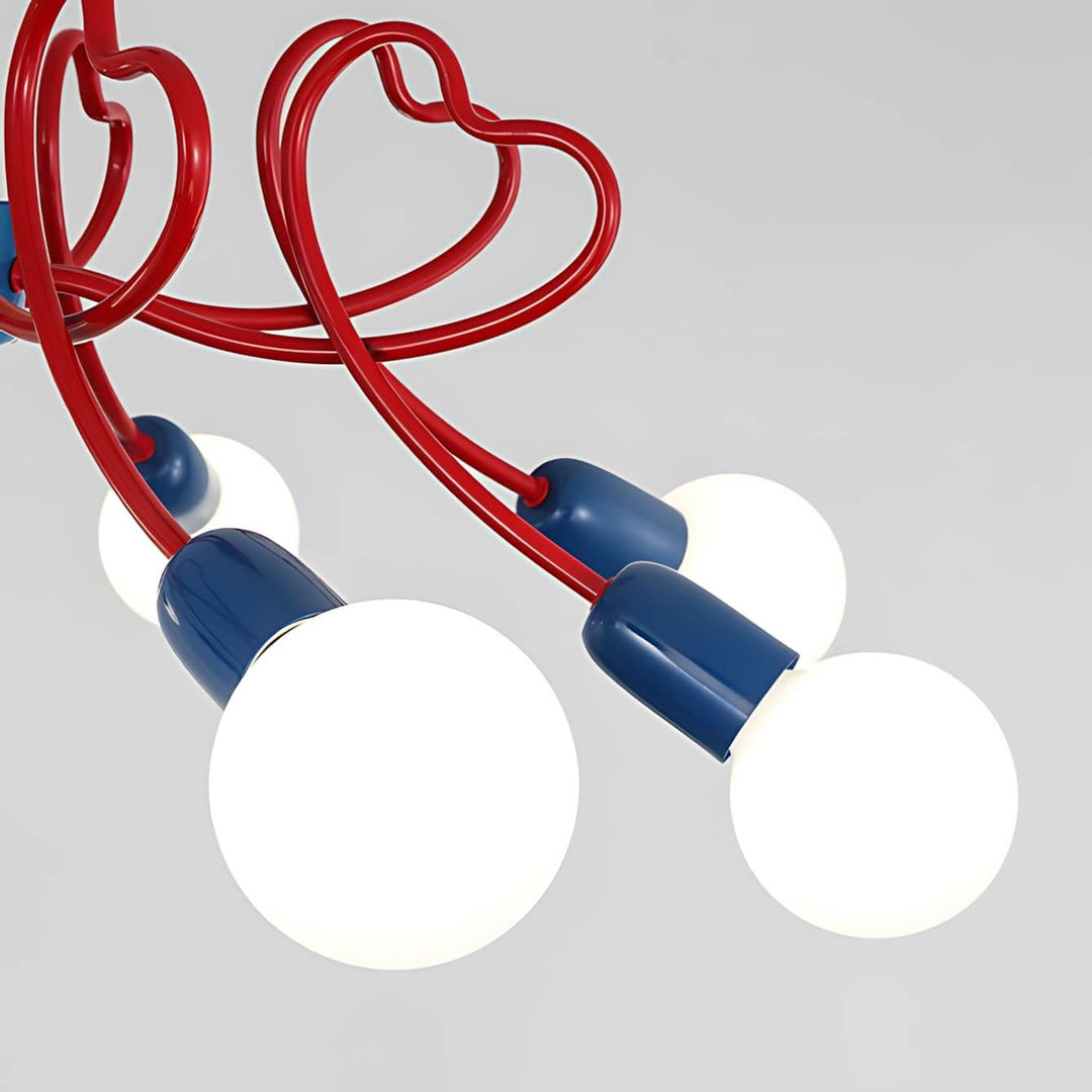 Lovina Chandelier - Contemporary Bedroom & Kids Room Glass Light