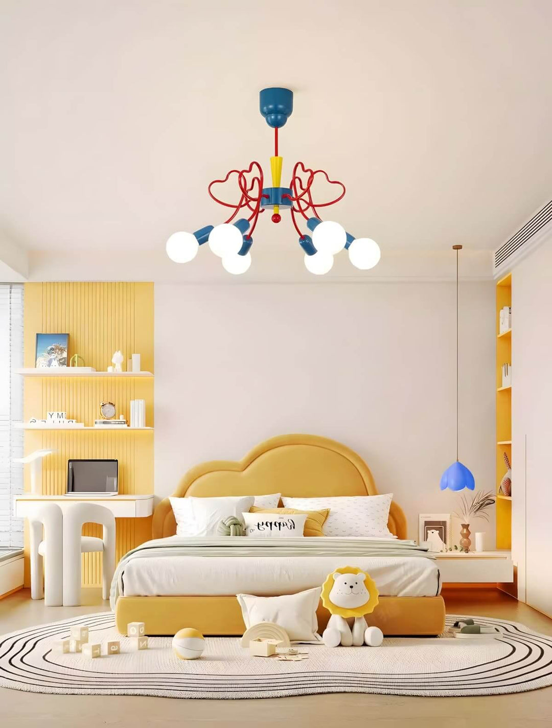 Lovina Chandelier - Contemporary Bedroom & Kids Room Glass Light