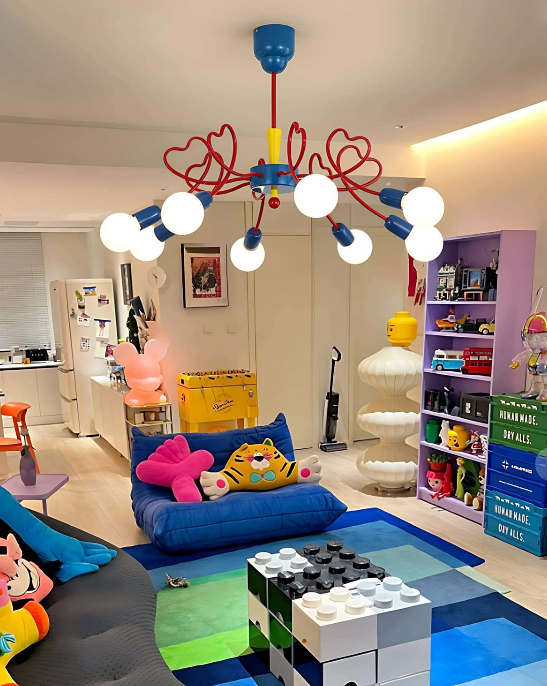 Lovina Chandelier - Contemporary Bedroom & Kids Room Glass Light