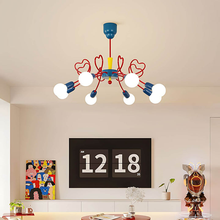 Lovina Chandelier - Contemporary Bedroom & Kids Room Glass Light