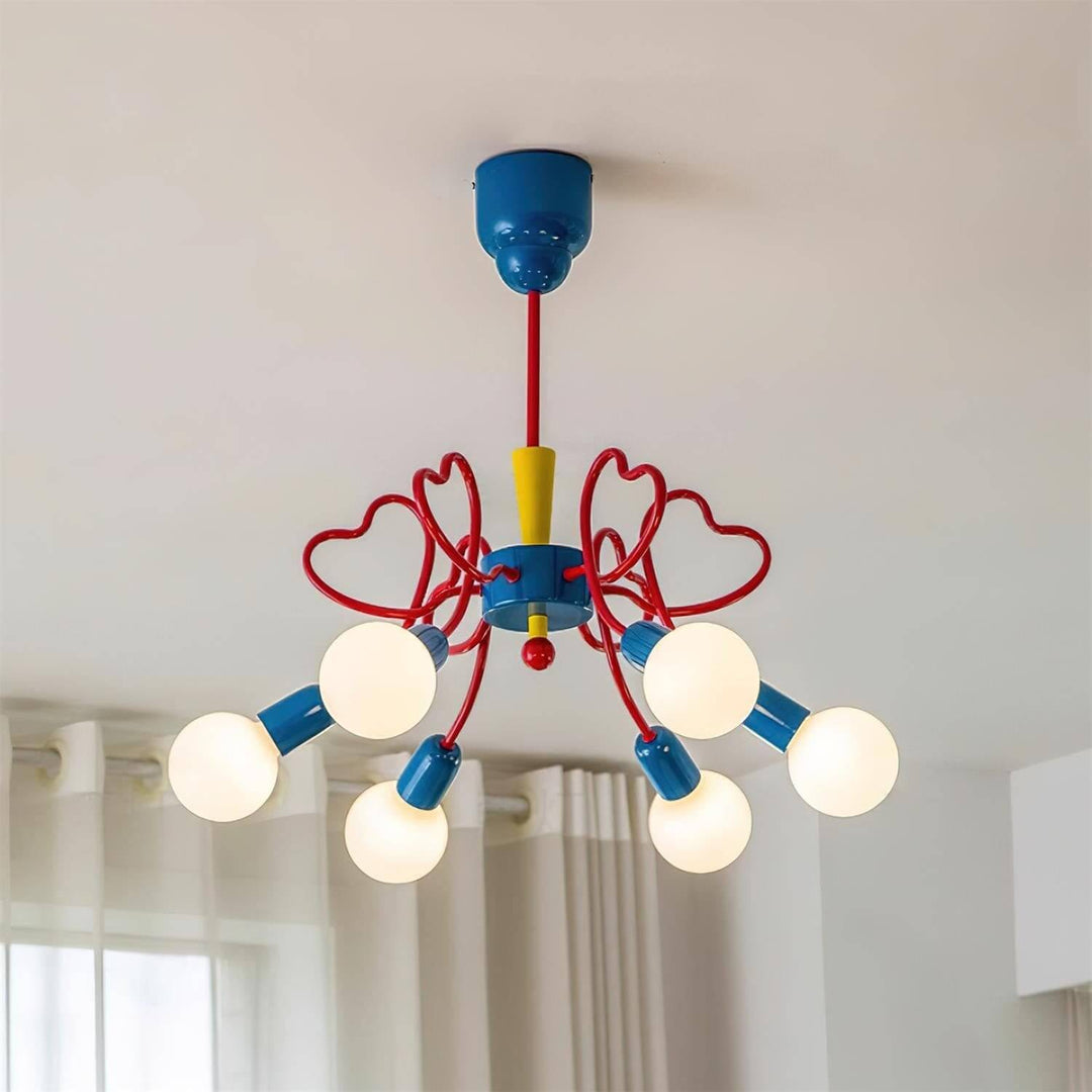 Lovina Chandelier - Contemporary Bedroom & Kids Room Glass Light