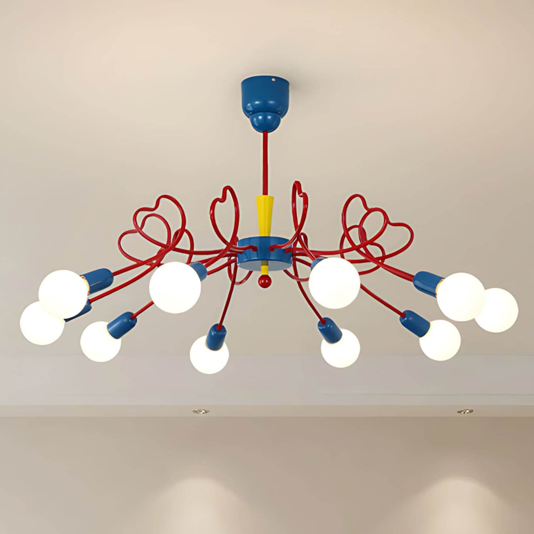 Lovina Chandelier - Contemporary Bedroom & Kids Room Glass Light