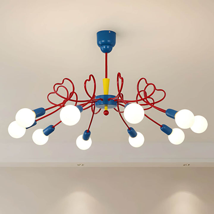 Lovina Chandelier - Contemporary Bedroom & Kids Room Glass Light