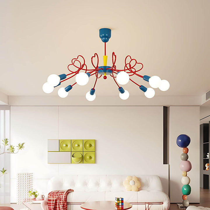 Lovina Chandelier - Contemporary Bedroom & Kids Room Glass Light