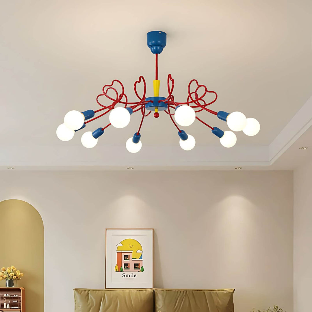 Lovina Chandelier - Contemporary Bedroom & Kids Room Glass Light