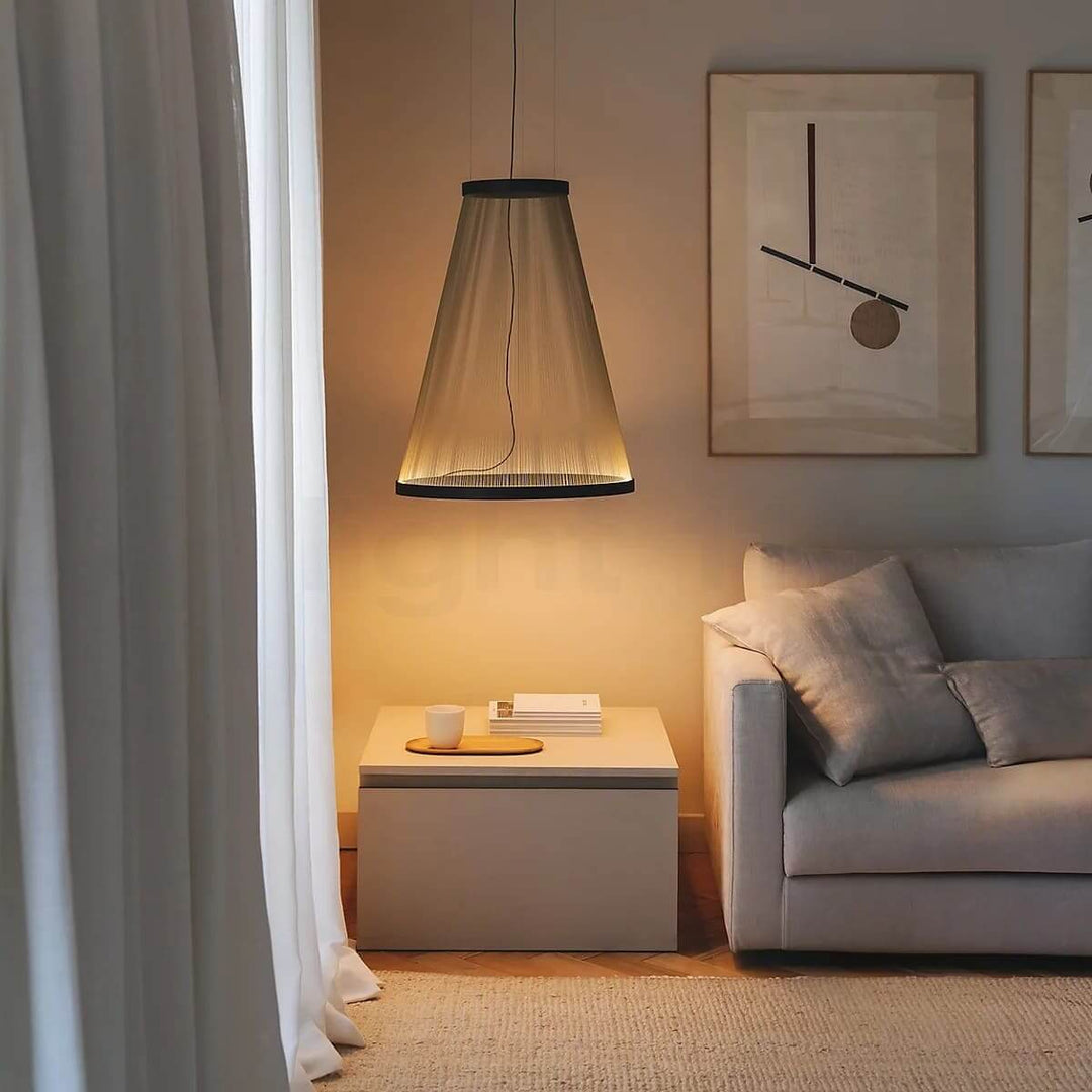Luma Pendant Light β Modern Silk Lighting for Bedroom & Living Room