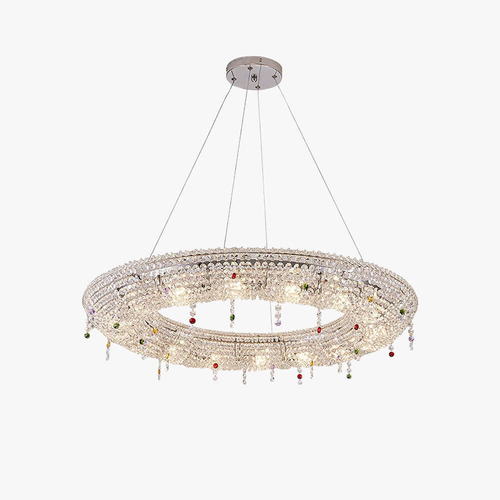 Lumori Chandelier Contemporary Round Luxury Crystal Pendant