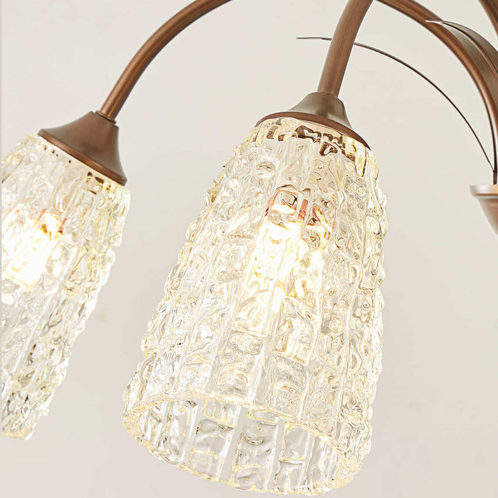 Lunava Chandelier – Mid Century Modern Antique Brass Fixture