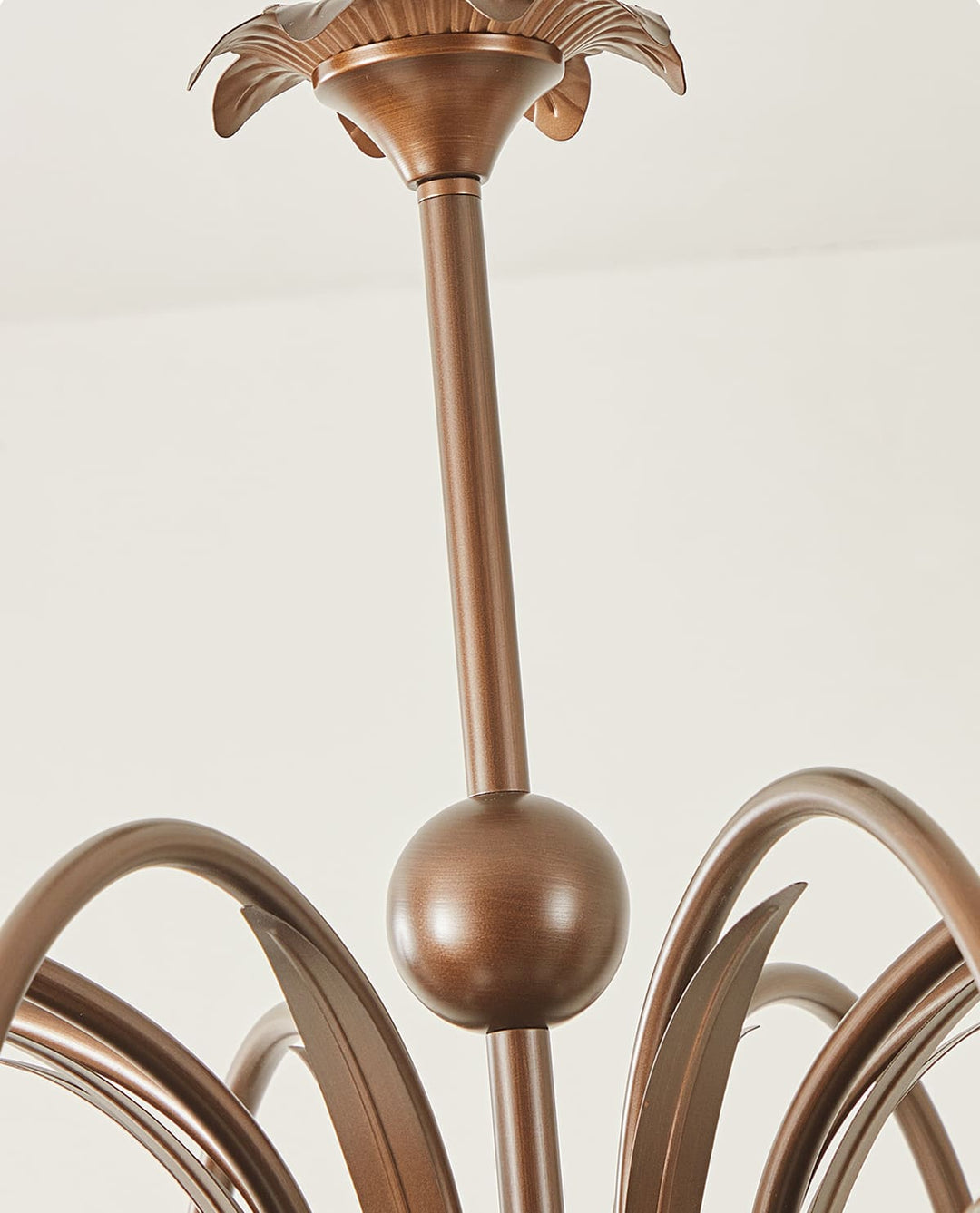 Lunava Chandelier – Mid Century Modern Antique Brass Fixture