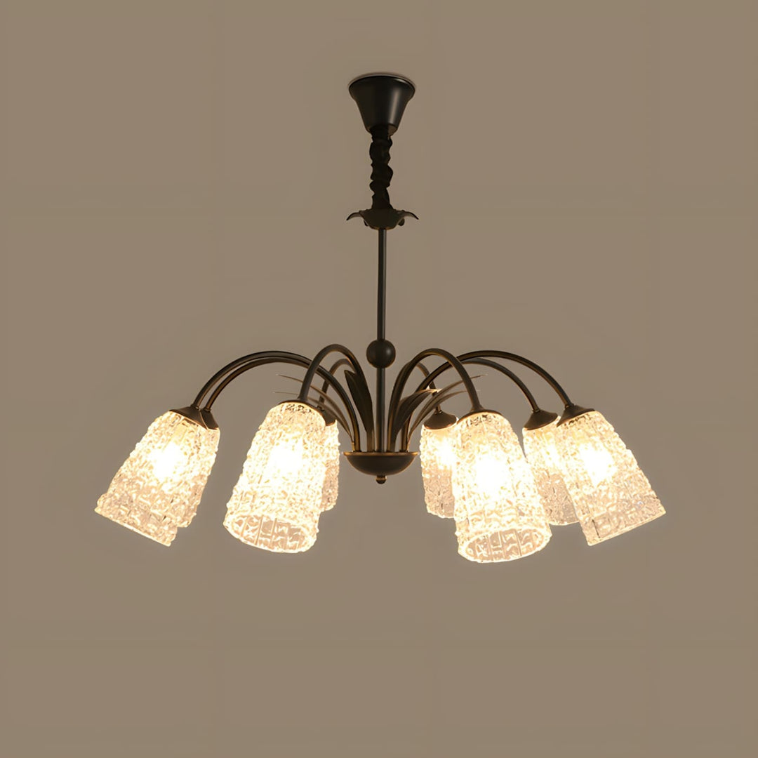 Lunava Chandelier – Mid Century Modern Antique Brass Fixture