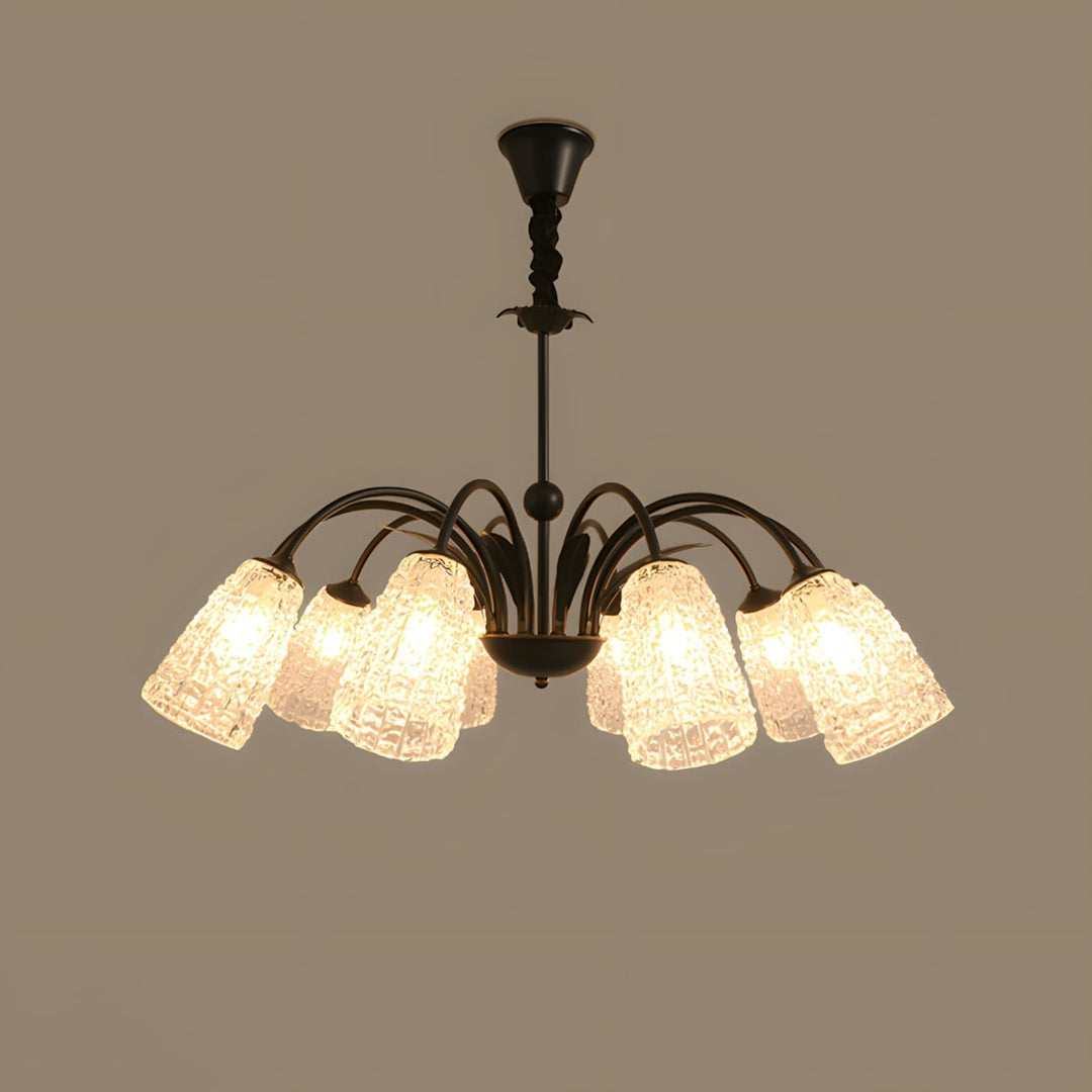 Lunava Chandelier – Mid Century Modern Antique Brass Fixture