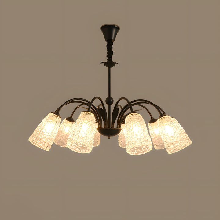 Lunava Chandelier – Mid Century Modern Antique Brass Fixture