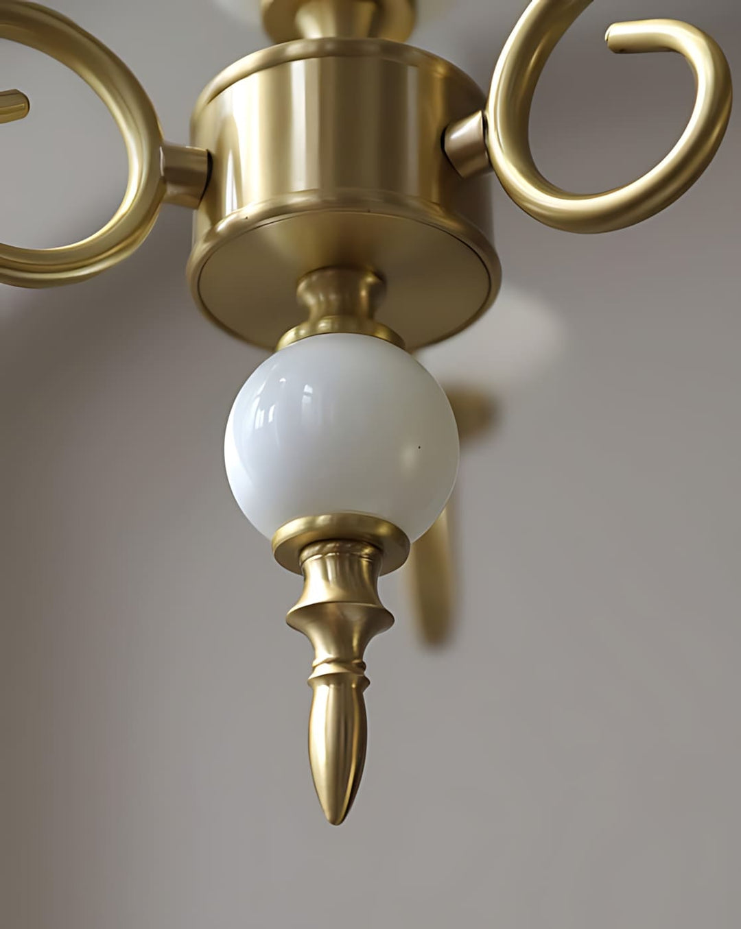 Lunelle Chandelier - Mid Century Ceramic Candle Dining Light