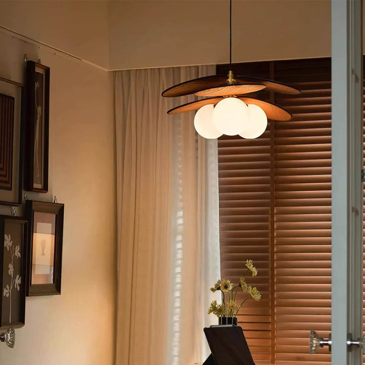 Lunetra Chandelier – Contemporary Metal and Glass Bedroom Light