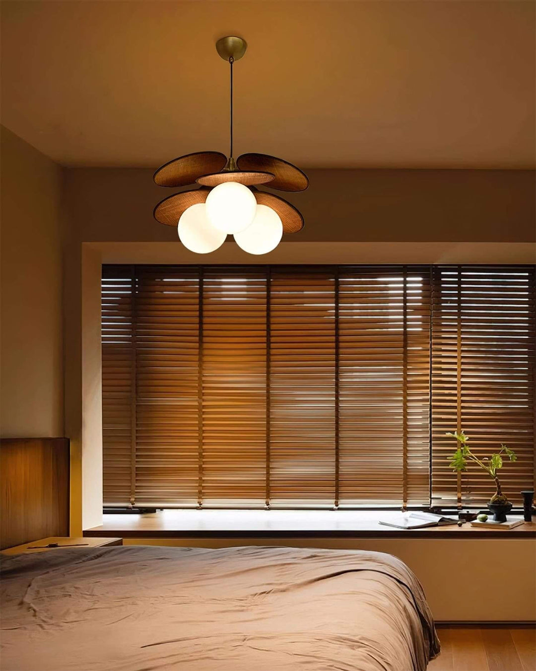 Lunetra Chandelier – Contemporary Metal and Glass Bedroom Light