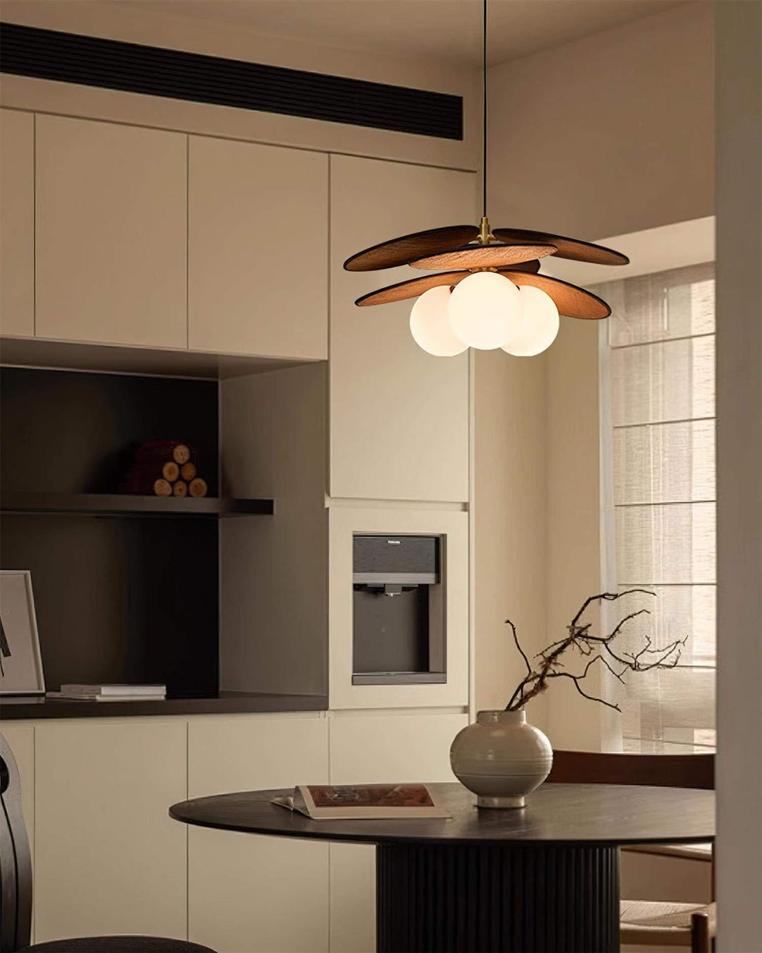 Lunetra Chandelier – Contemporary Metal and Glass Bedroom Light