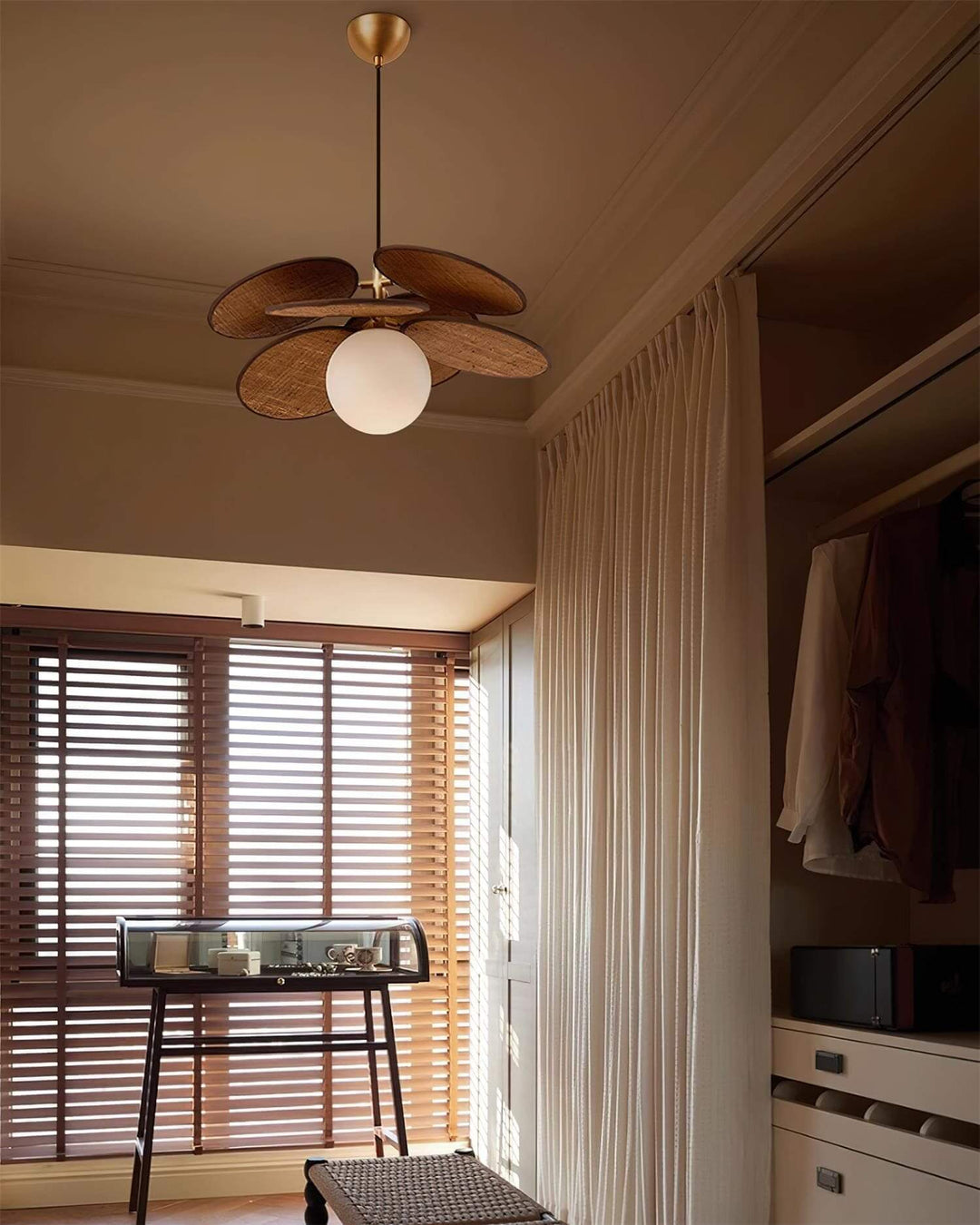 Lunetra Chandelier – Contemporary Metal and Glass Bedroom Light