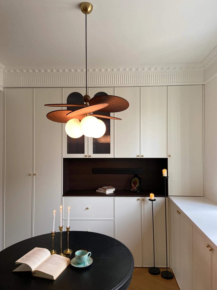 Lunetra Chandelier – Contemporary Metal and Glass Bedroom Light