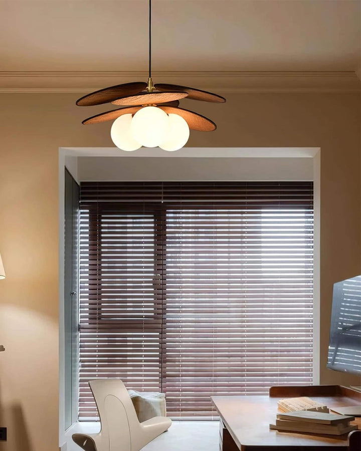 Lunetra Chandelier – Contemporary Metal and Glass Bedroom Light