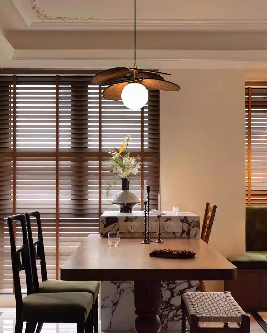 Lunetra Chandelier – Contemporary Metal and Glass Bedroom Light