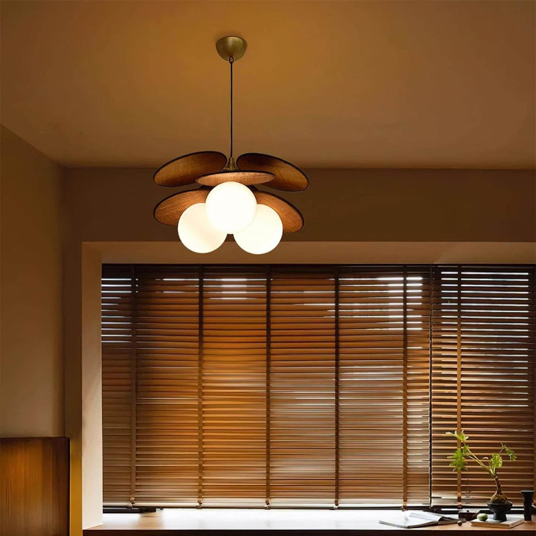 Lunetra Chandelier – Contemporary Metal and Glass Bedroom Light