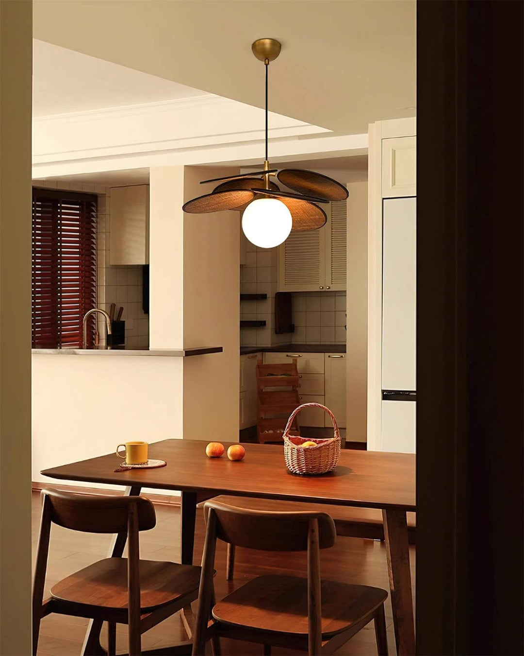 Lunetra Chandelier – Contemporary Metal and Glass Bedroom Light