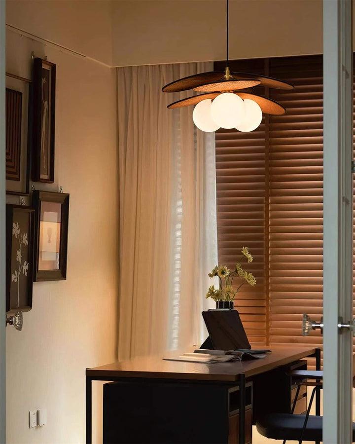 Lunetra Chandelier – Contemporary Metal and Glass Bedroom Light