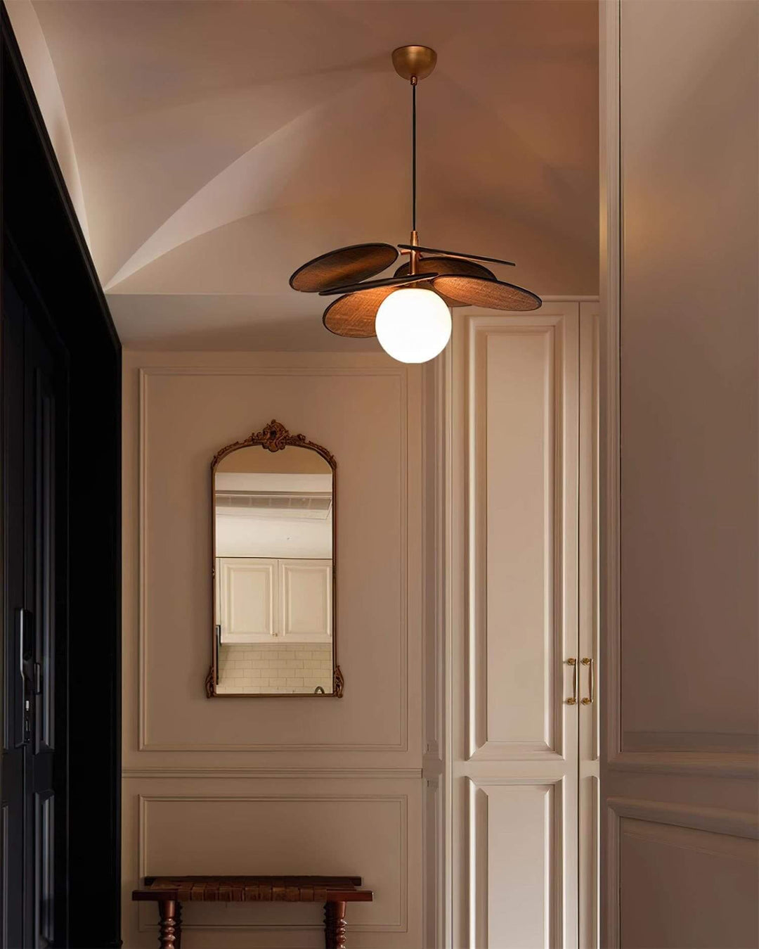 Lunetra Chandelier – Contemporary Metal and Glass Bedroom Light