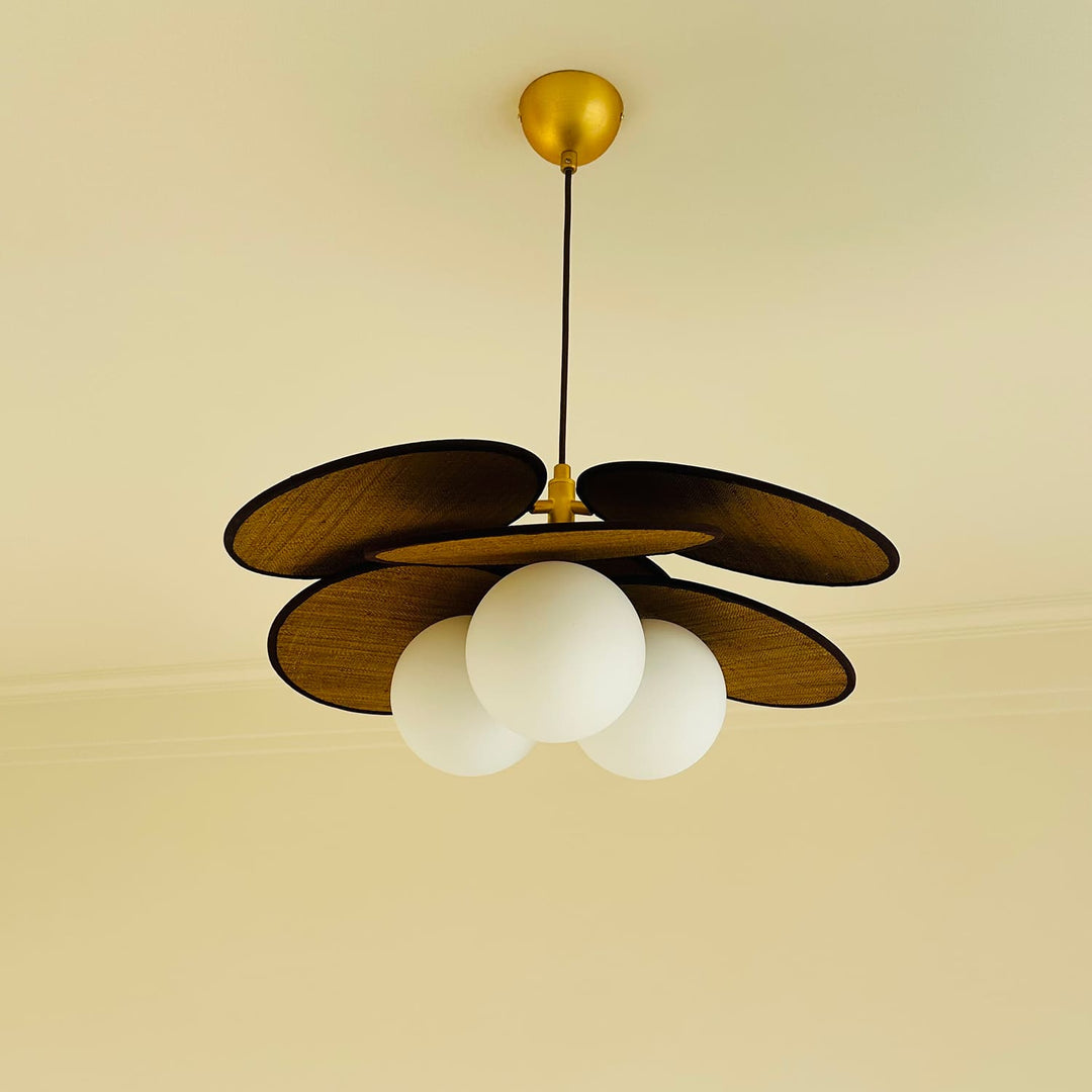 Lunetra Chandelier – Contemporary Metal and Glass Bedroom Light