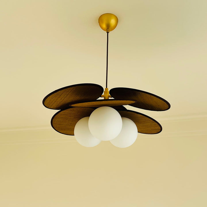 Lunetra Chandelier – Contemporary Metal and Glass Bedroom Light