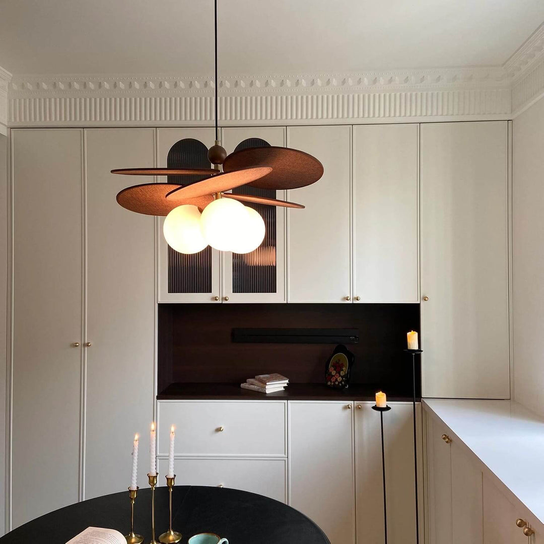 Lunetra Chandelier – Contemporary Metal and Glass Bedroom Light