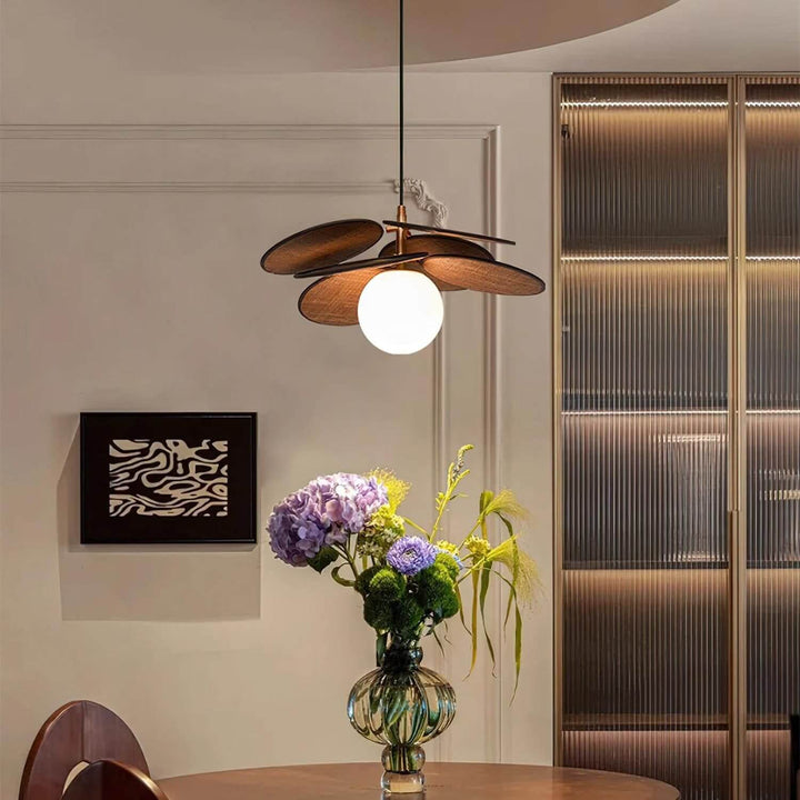 Lunetra Chandelier – Contemporary Metal and Glass Bedroom Light