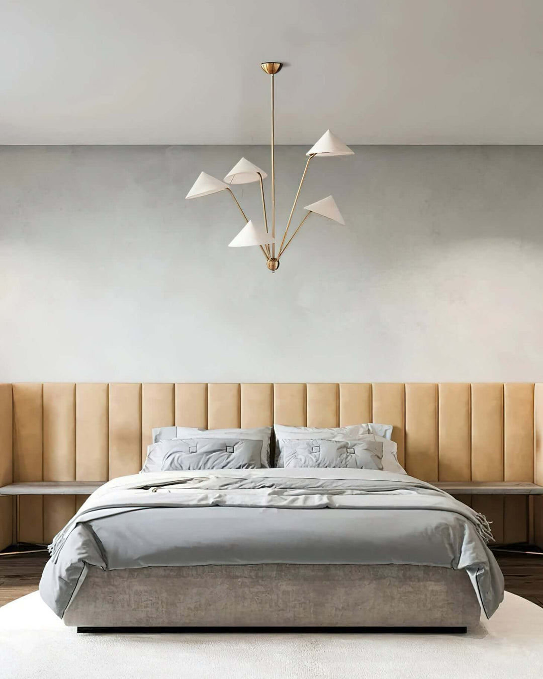Luniva Chandelier - Modern Metal Fabric Light for Living Room & Dining