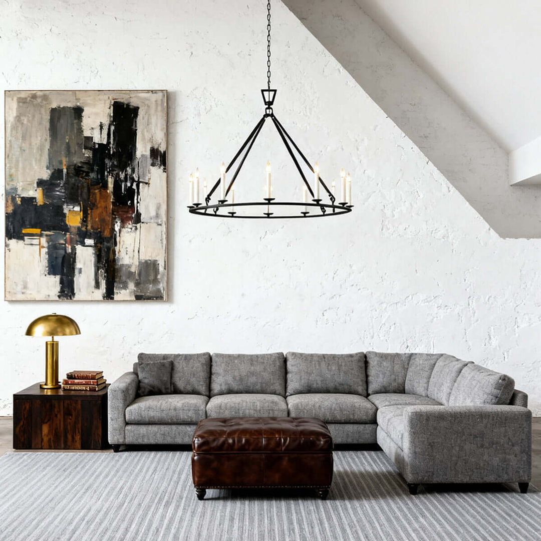 Luvo Serin Chandelier - Vintage Candle Chandelier for Living Room