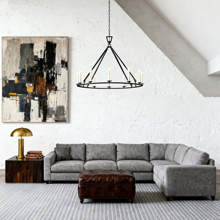Luvo Serin Chandelier - Vintage Candle Chandelier for Living Room