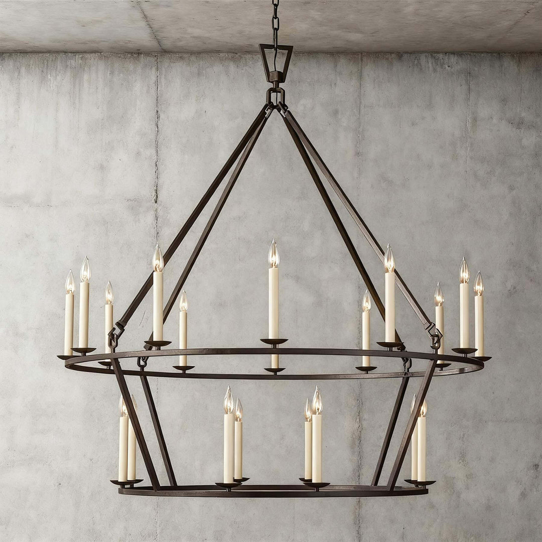 Luvo Serin Chandelier - Vintage Candle Chandelier for Living Room