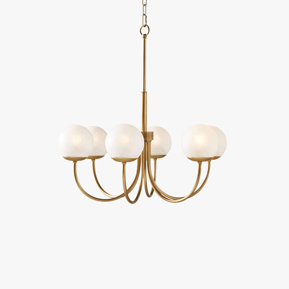 Lynix Chandelier – Nordic Minimalist Brass Chandelier