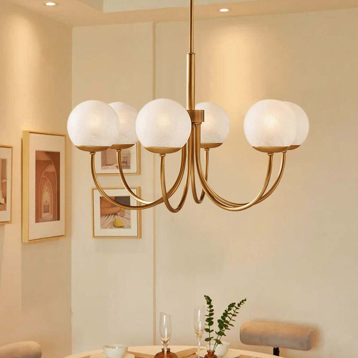 Lynix Chandelier – Nordic Minimalist Brass Chandelier