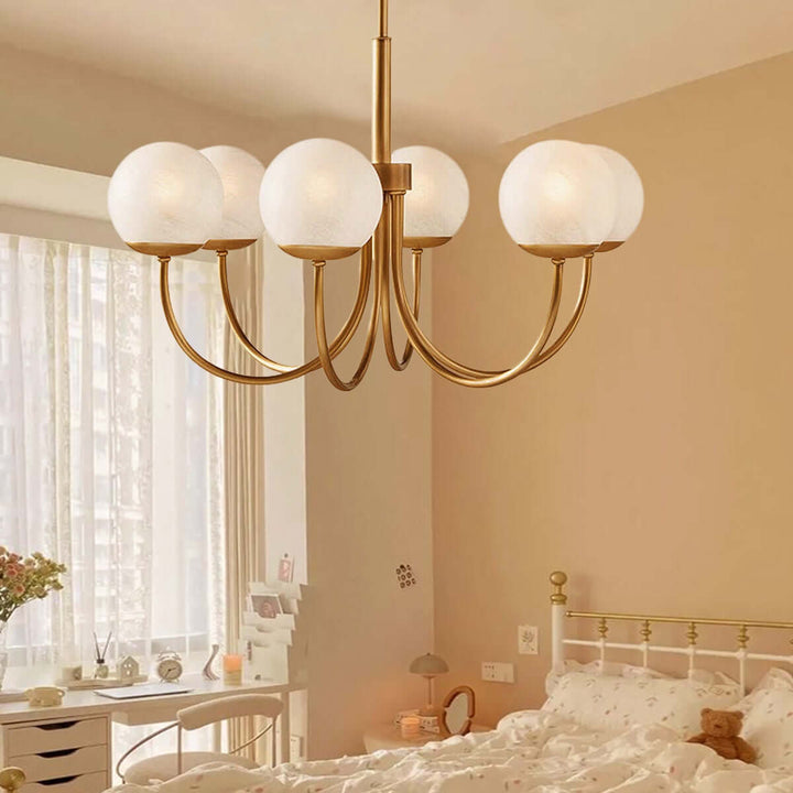 Lynix Chandelier – Nordic Minimalist Brass Chandelier