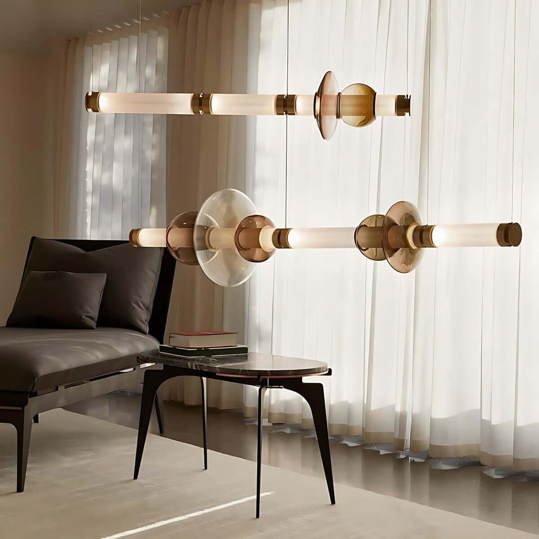 Maperu Chandelier – Modern Lightweight Linear Chandelier Design