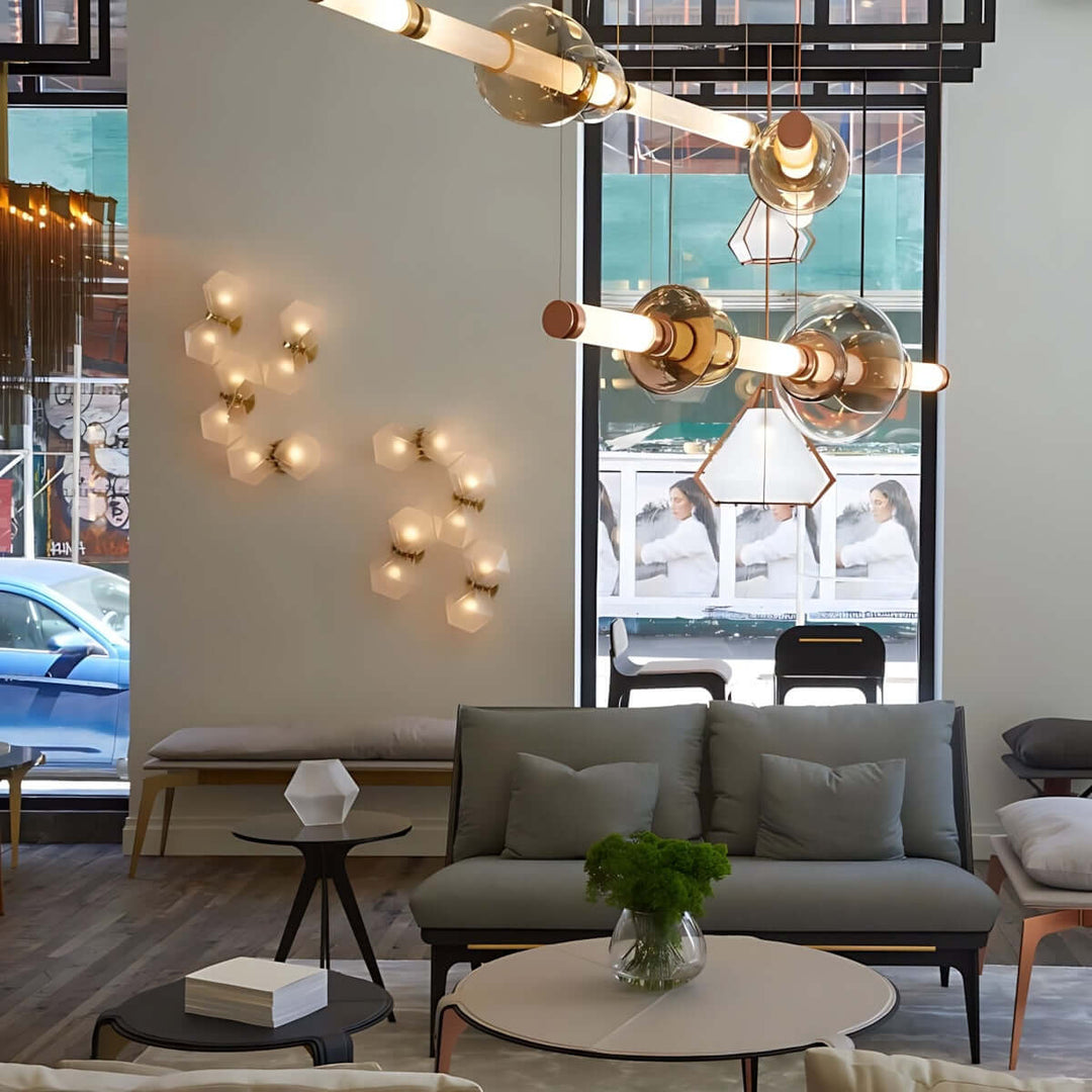 Maperu Chandelier – Modern Lightweight Linear Chandelier Design